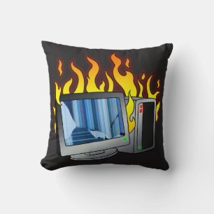 Cojín decorativo contra incendios informáticos