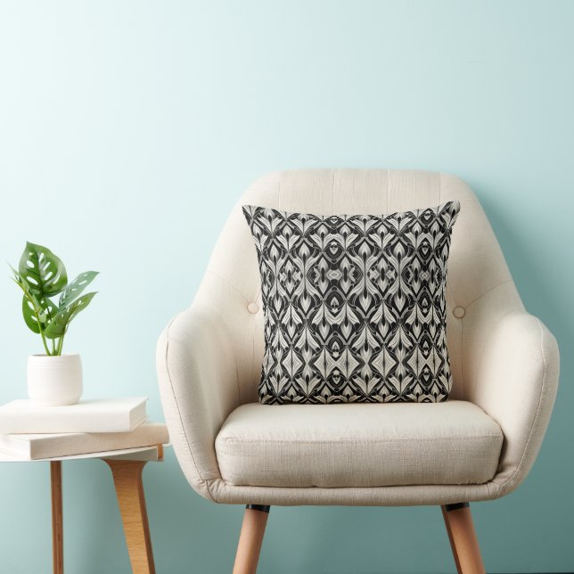 Cojín Decorativo Contraste blanco y negro (Silla)