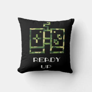 Cojín Decorativo Controlador de videojuego de camuflaje listo para 