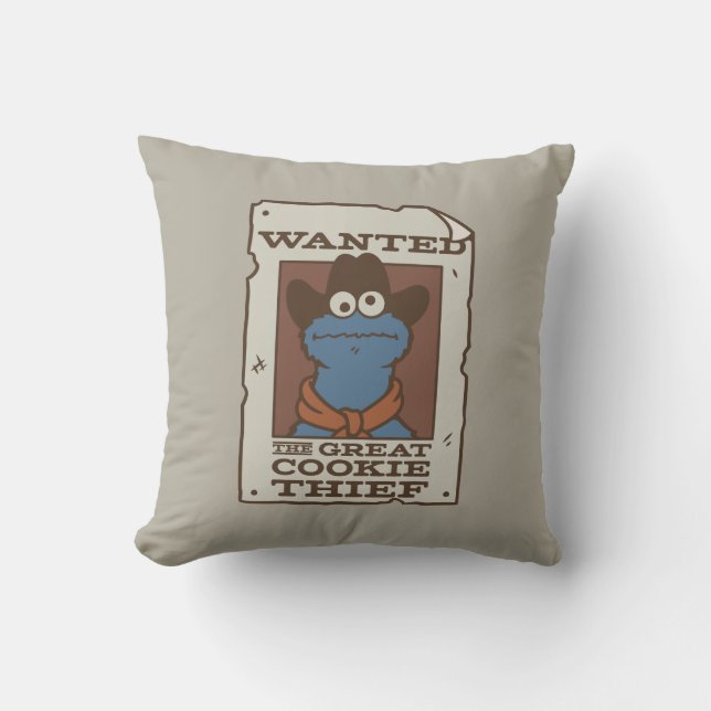 Cojín Decorativo Cookie Monster | Poster deseado (Anverso)