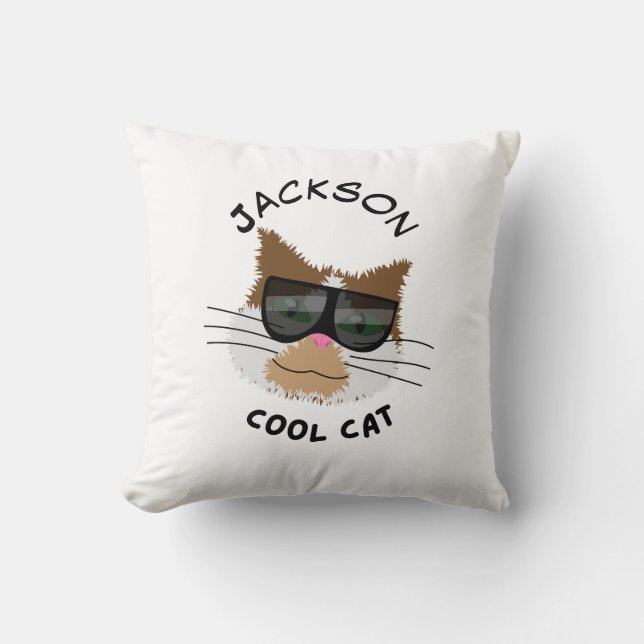 Cojín Decorativo Cool Cat (Anverso)