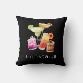 Cojín Decorativo Cool Cocktails Square Throw Pillow