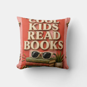 Cojín Decorativo Cool Kids Read Books Reading Motivation