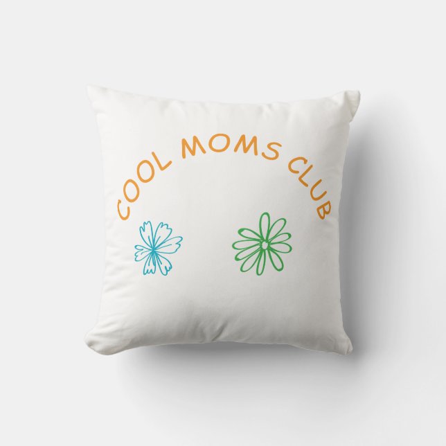 Cojín Decorativo Cool moms club (Anverso)