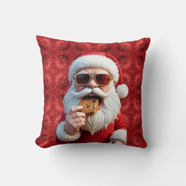 Cojín Decorativo Cool Santa Claus (Anverso)