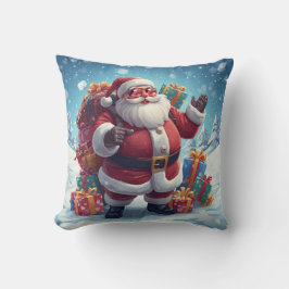 Cojín Decorativo Cool Santa Pillow – Festive Charm for Cozy Spaces