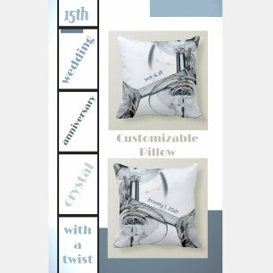 Cojín Decorativo Copas de vino de cristal derribadas