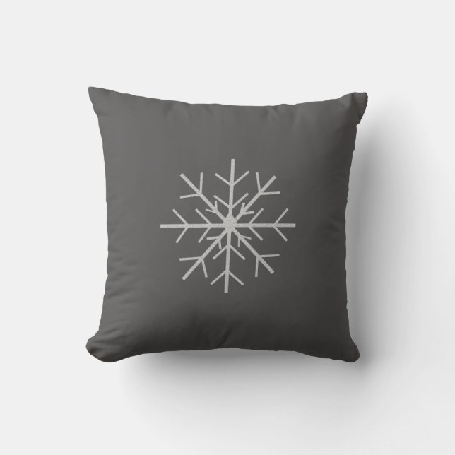 Cojín Decorativo Copo de nieve (Anverso)