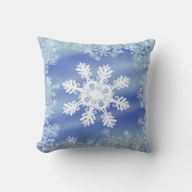 Cojín Decorativo Copo de nieve (Anverso)