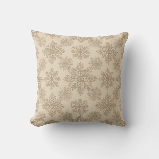 Cojín Decorativo Copo de Nieve (Anverso)