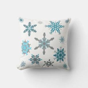 Cojín Decorativo Copo de nieve helado