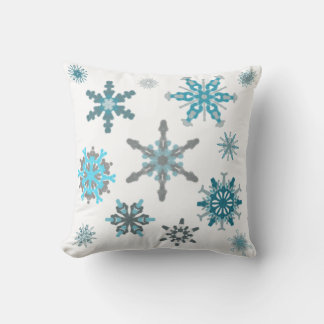 Cojín Decorativo Copo de nieve helado
