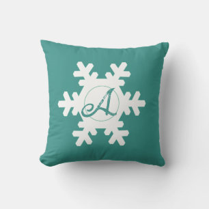 Cojín Decorativo copo de nieve personalizado