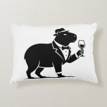 Copo de Vino de Carpincho Divertido Minimalista Mo