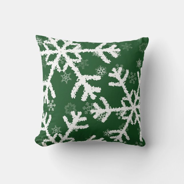 Cojín Decorativo Copos de nieve (Anverso)