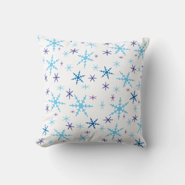 Cojín Decorativo Copos de nieve (Anverso)