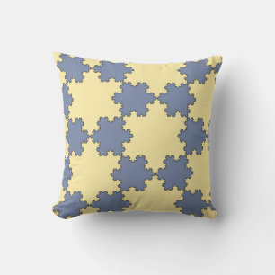 Cojín Decorativo Copos de nieve de Koch Teselados (Modelo fractal)