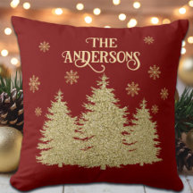 Copos de nieve dorados de pino