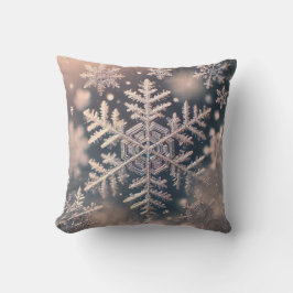 Cojín Decorativo Copos de nieve / En la niebla