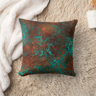 Cojín Decorativo Copper Patina Rustask Damask