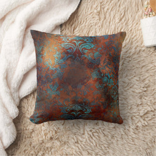 Cojín Decorativo Copper Patina Rustask Damask