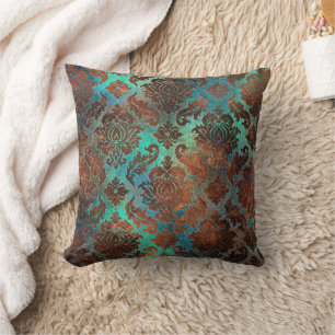 Cojín Decorativo Copper Patina Rustask Damask