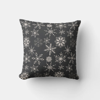 Cojín Decorativo Coprotagonistas Copos de Nieve – Medianoche
