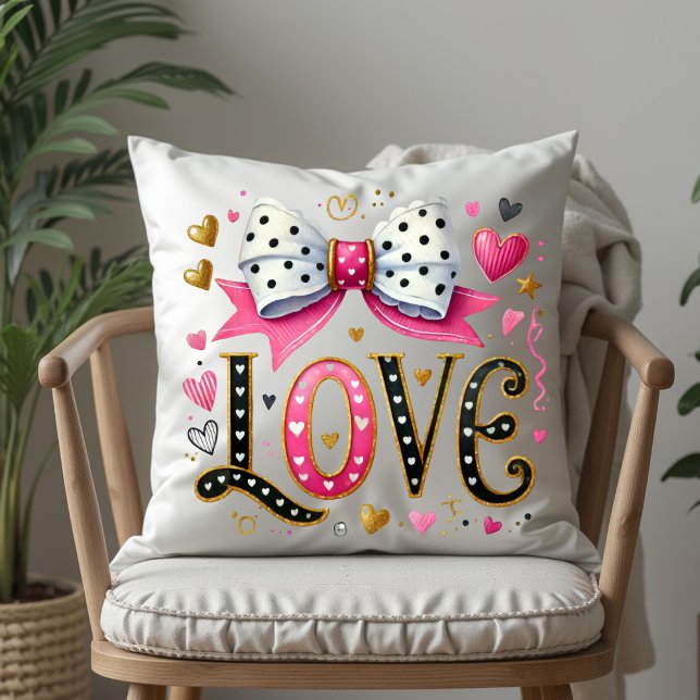 Cojín Decorativo coqueta de amor de corazón (Subido por el creador)