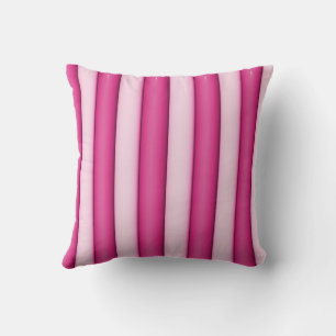 Cojín Decorativo Coqueta femenina presumida de rayas rosadas