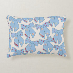Cojín Decorativo Coquette Blue Bows