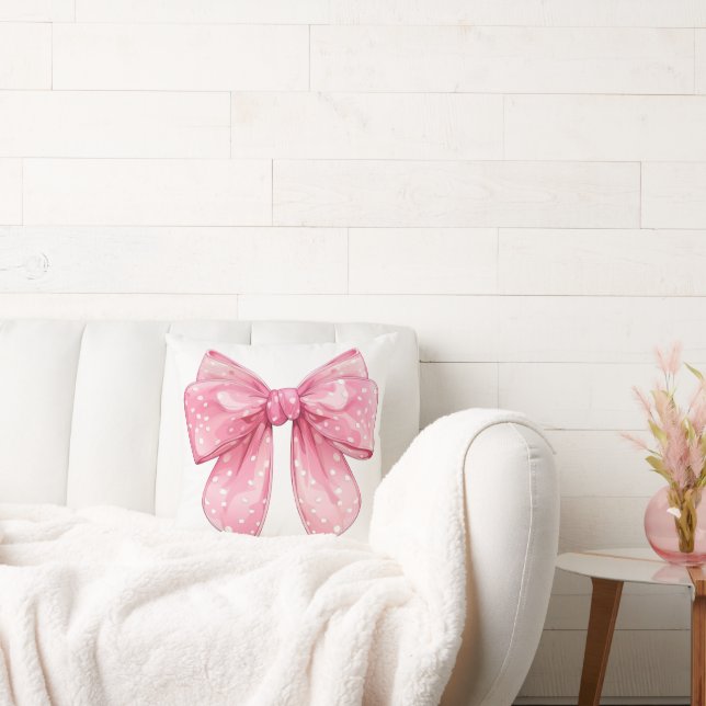 Cojín Decorativo Coquette Bow Polka Dot (Sofá)