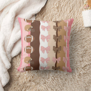Cojín Decorativo Coquette Fútbol Lazos Estampado Leopardo (11)