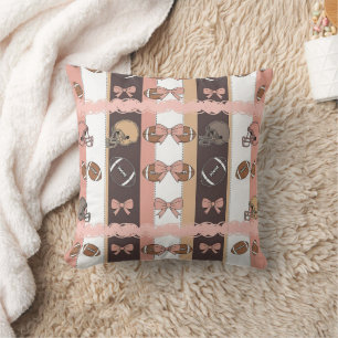 Cojín Decorativo Coquette Fútbol Lazos Patrón Leopardo (6)