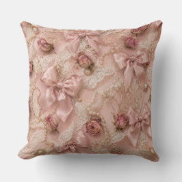 Cojín Decorativo Coquette Lace & Pearls Pillow