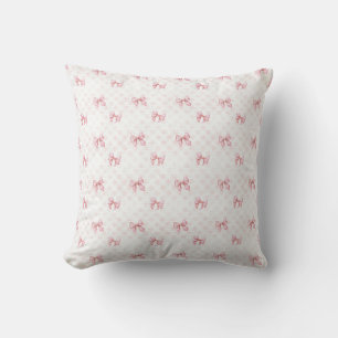 Cojín Decorativo Coquette Lazo Rosa Vintage