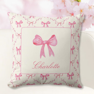 Cojín decorativo Coquette Pink Bow