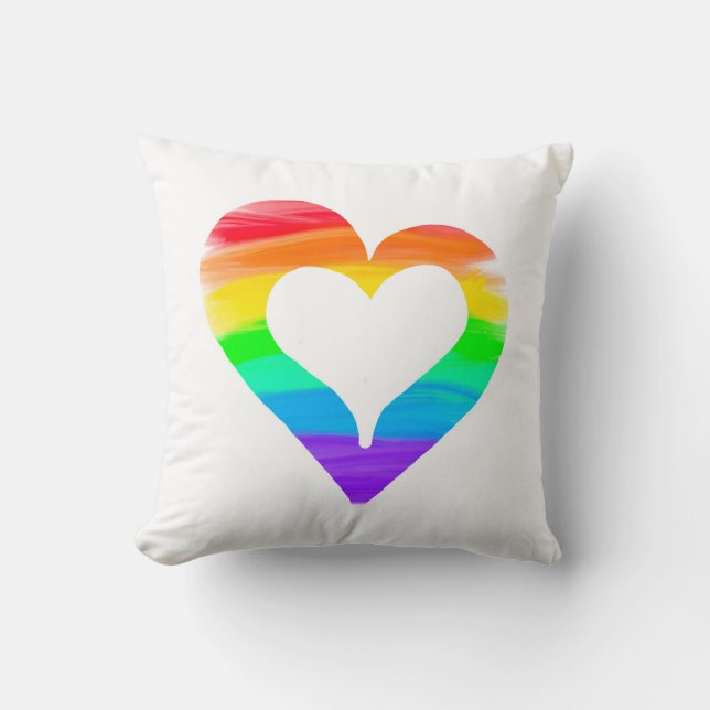 Cojín Decorativo Coraje arcoiris (Anverso)