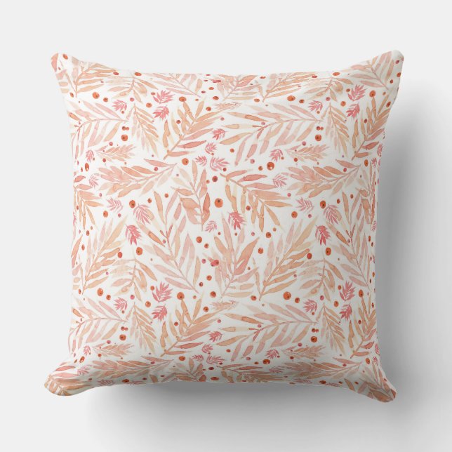 Cojín Decorativo Coral Foliage (Anverso)