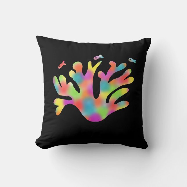 Cojín Decorativo Coral neón  (Anverso)