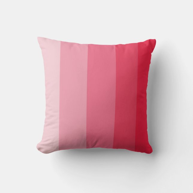 Cojín Decorativo Coral Ombre Stripe (Anverso)