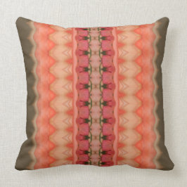 Cojín Decorativo Coral Rosa Y Oliva Profunda