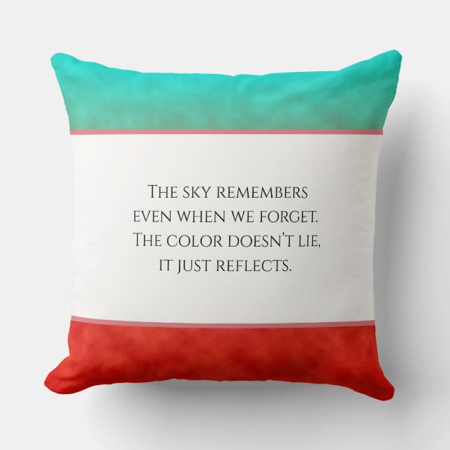 Cojín Decorativo Coral Sky Memory (Anverso)