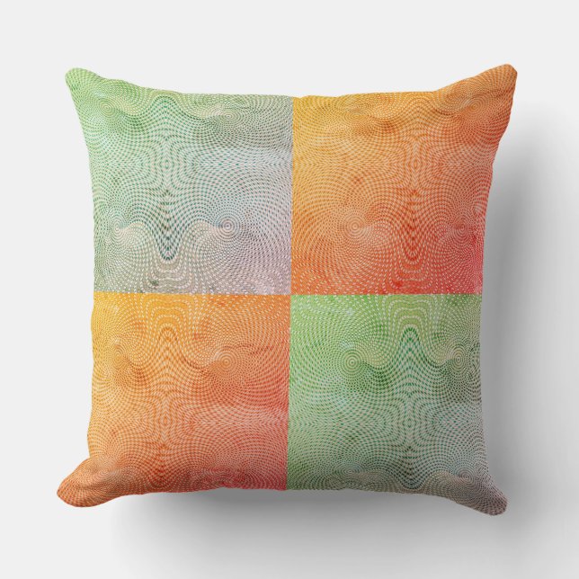 Cojín Decorativo Coral Twirl Grunge Patina (Anverso)