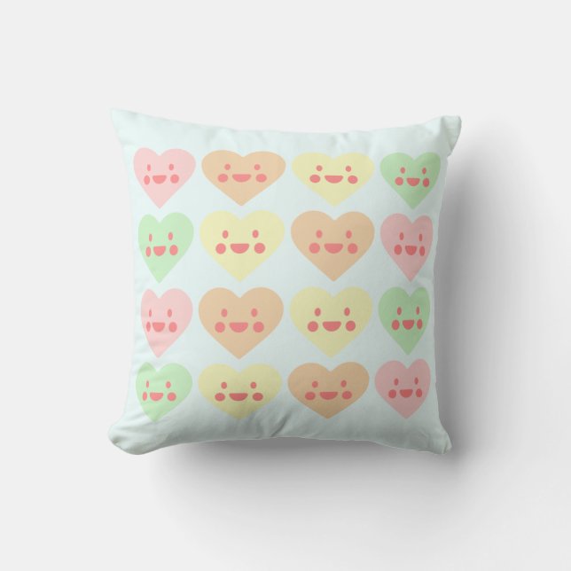 Cojín Decorativo corazón adorable (Anverso)