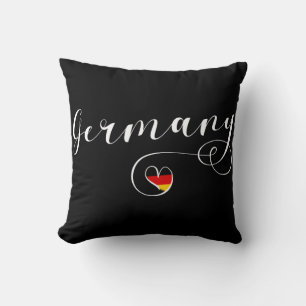 Cojín Decorativo Corazón Alemania, Bandera Alemana