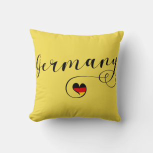 Cojín Decorativo Corazón Alemania Pillow, alemán