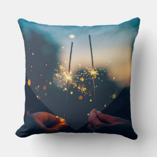 Cojín Decorativo Corazón Amor Azul Corazón