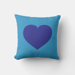 Cojín Decorativo Corazón azul