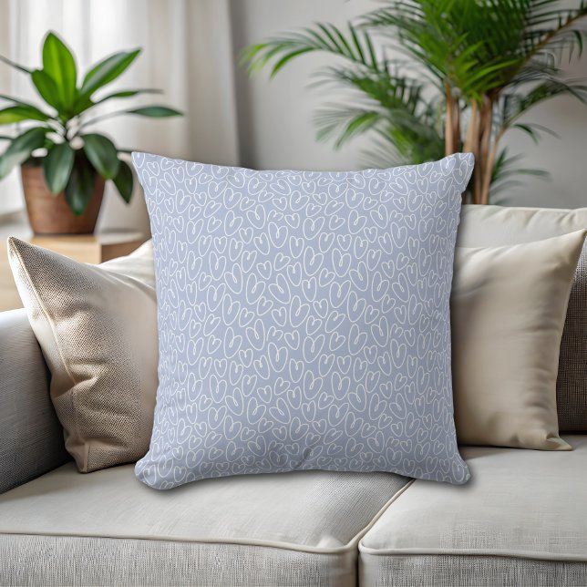 Cojín Decorativo Corazón Azul Moderno (Subido por el creador)