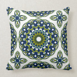 Cojín Decorativo Corazón azul oliva